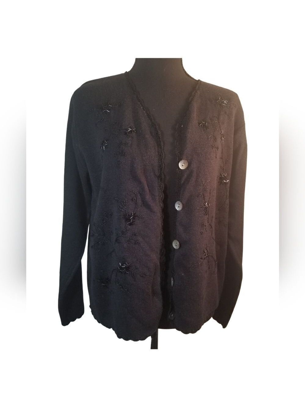 Epogee Sequin Cardigan Sweater. C1